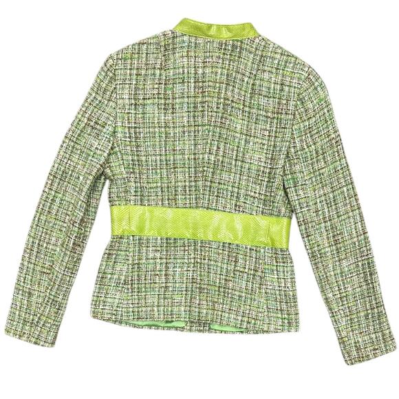 DOLCE & GABBANA Water Snake Green Tweed Boucle Blazer - Picture 11 of 12